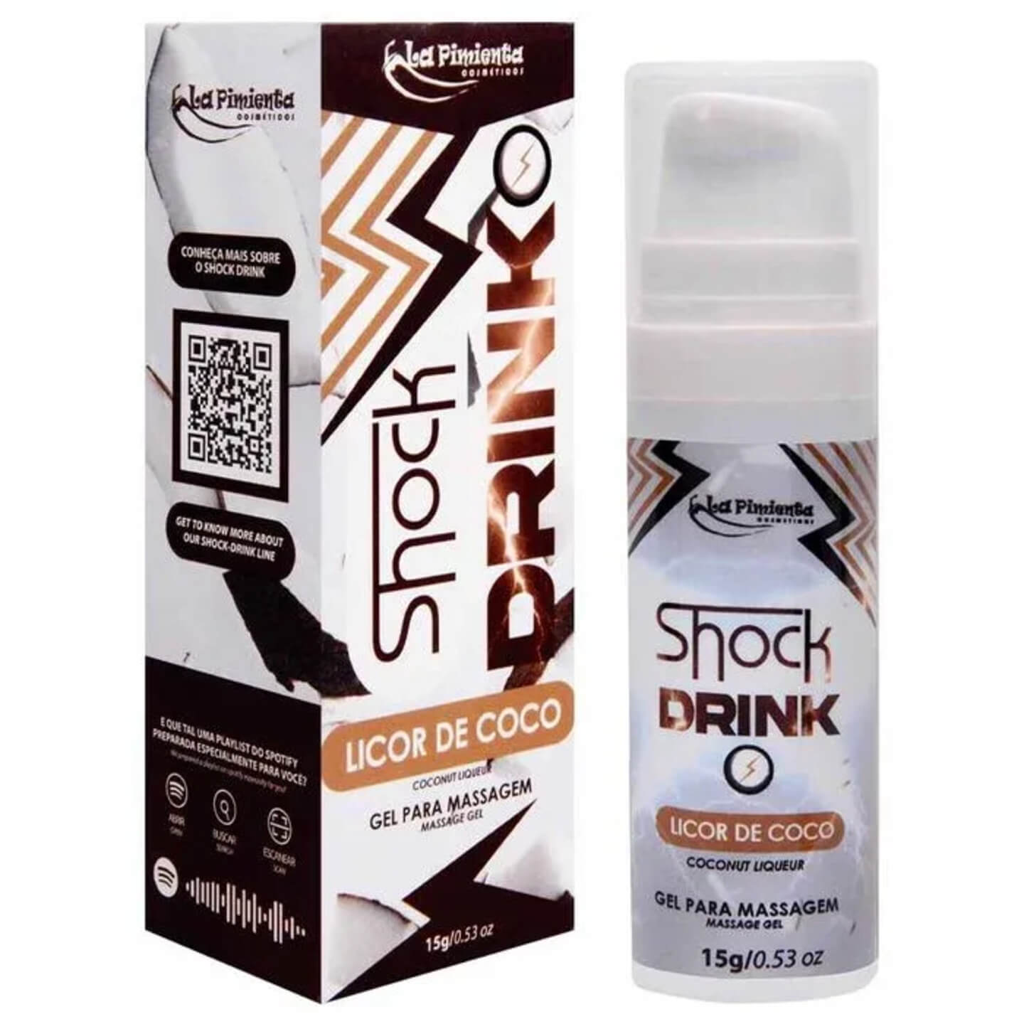 Shock Coco Gel Shock Drink Licor De Coco La Pimienta